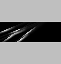 White Abstract Glossy Stripes On Black Background