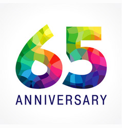 65 Anniversary Color Logo