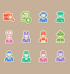 Job Search Color Paper Stickers