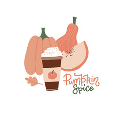 Pumpkin Spice Latte Hot Paper Cup Coffee