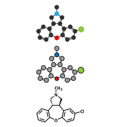 Asenapine Antipsychotic Drug Molecule