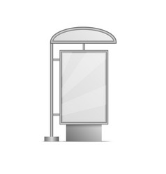 Bus Stop With Canopy Side View Panel