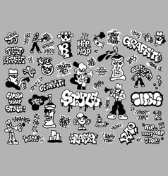 Graffiti Lettering Street Style Doodles Background