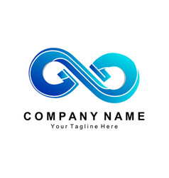 Infinity Logo Design Colored Circle Logo Company