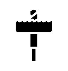 Hole Drill Saw Glyph Icon