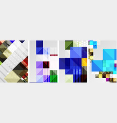 Square Abstract Poster Set