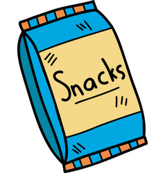 Hand Drawn Snack Bag