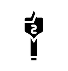 Spade Drill Bit Glyph Icon