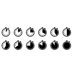 Timers Icon On Transparent Background Isolated