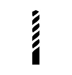 Twist Drill Bit Glyph Icon