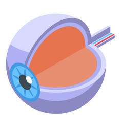 Eyeball Perception Icon Isometric Visual