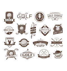 Golf Club Badges Game Course Emblem Golf Ball