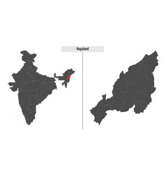 Map Of Nagaland State Of India