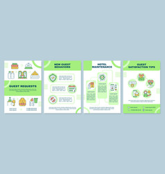 Guest Satisfaction Green Brochure Template