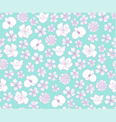 Mint Green Floral Pattern Background