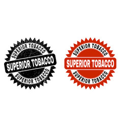 Superior Tobacco Black Rosette Stamp Seal