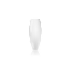 Vertical White Ceramic Porcelain Vase 3d Glossy