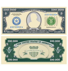 Fictional Template Obverse And Reverse Of Us