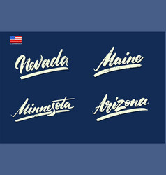 Nevada Maine Arizona Minnesota Vintage Sports