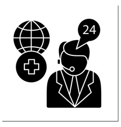 Medical Assistance Glyph Icon