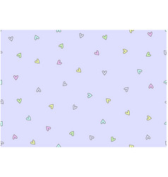 Cute Heart Doodle Pattern For Valentines