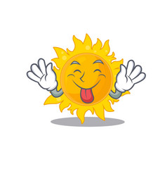 An Amusing Face Summer Sun Cartoon Design