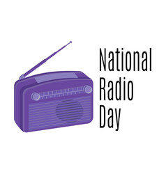 National Radio Day Radio Receiver For Postcard