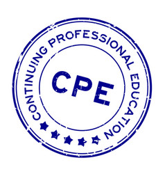 Grunge Blue Cpe Continuing Professional Education