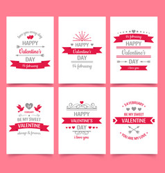 Valentine Day Vintage Greeting Card For Holiday