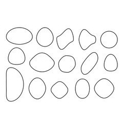 Geometric Objects Ovals Circles Blobs Black