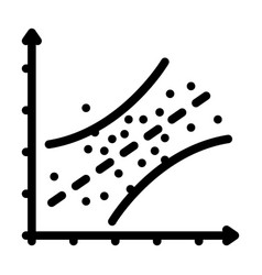 Linear Regression Line Icon