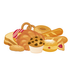 Pile Heap Of Various Pastries Icon