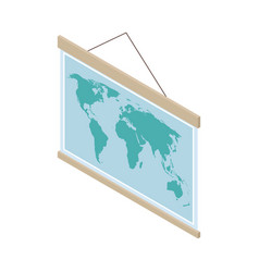 Isometric School Map Composition