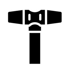 Soft Faced Hammer Glyph Icon