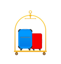 Hotel Luggage Cart Briefcase Suitcases