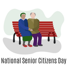 National Senior Citizens Day Elderly People Sit