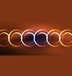 Neon Laser Lines Circles Waves Abstract