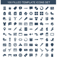 15 template icons Royalty Free Vector Image - VectorStock