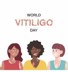 Three Women With Vitiligo Of Different