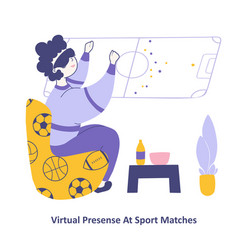 Sports Match Virtual Reality Session A Man