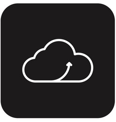 Upload Icloud Business Icon With Black Filled