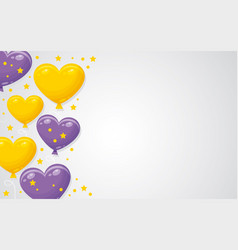 Background With Heart Balloons