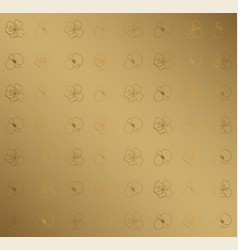 Elegant Gold Floral Pattern Background