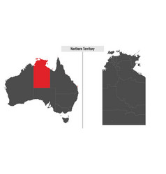 Map Of Northern Territory State Of Australia