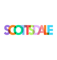 Scottsdale Name City On A White