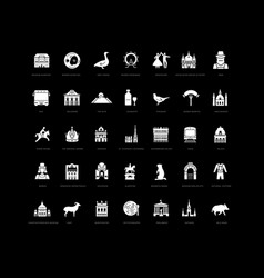 Set Of Simple Icons Of Wien