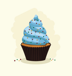 Sweet Blue Cupcake