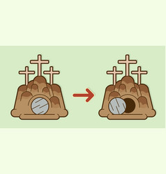 Tomb Of Jesus Stone Cave Graphic