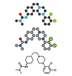 Cariprazine Antipsychotic Drug Molecule