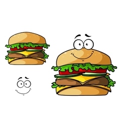 Cartoon Cheeseburger Vector Images Over 3 400